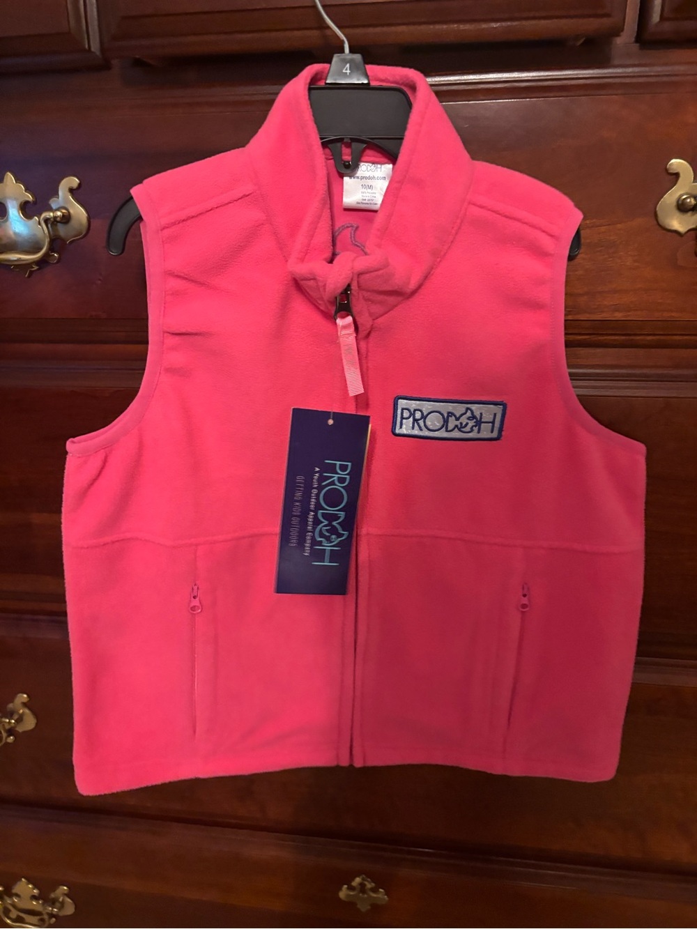 Pink prodoh vest size 10 NWT